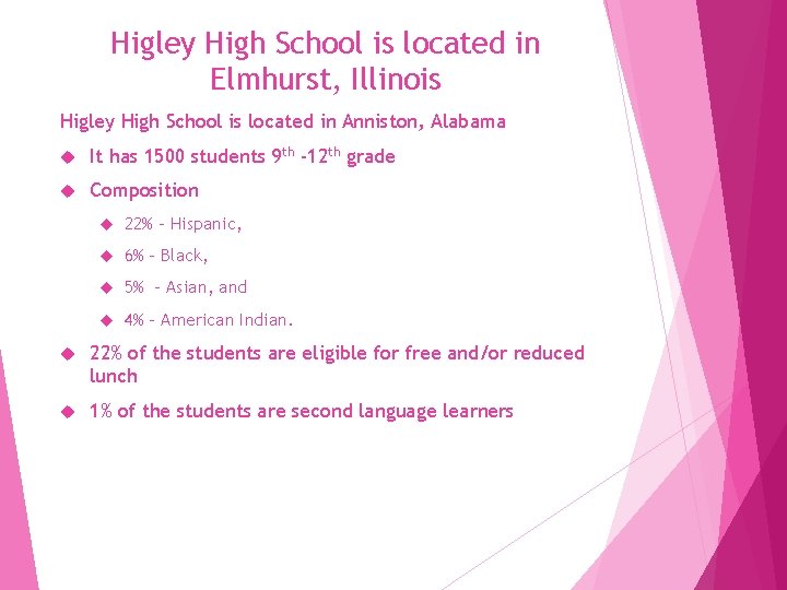Higley High School is located in Elmhurst, Illinois Higley High School is located in