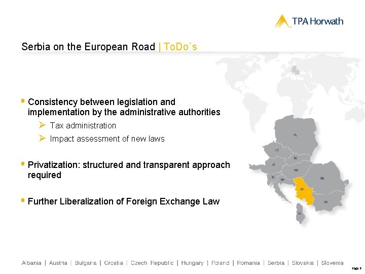 Serbia on the European Road | To. Do´s § Consistency between legislation and implementation