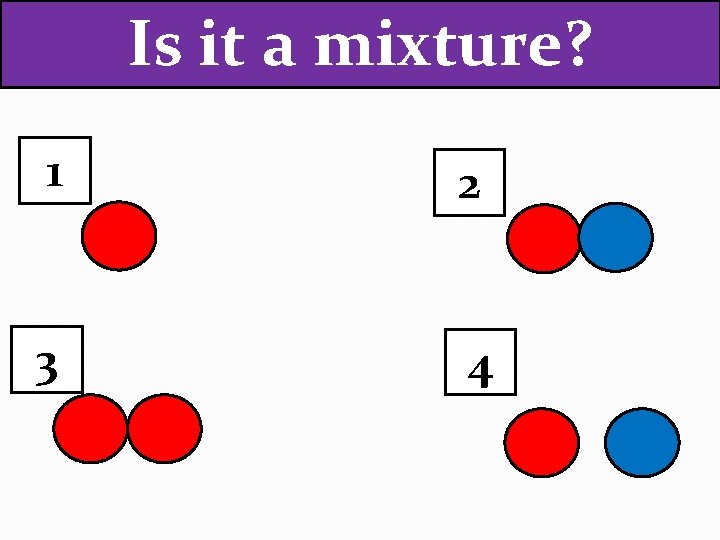 Is it a mixture? 1 2 3 4 