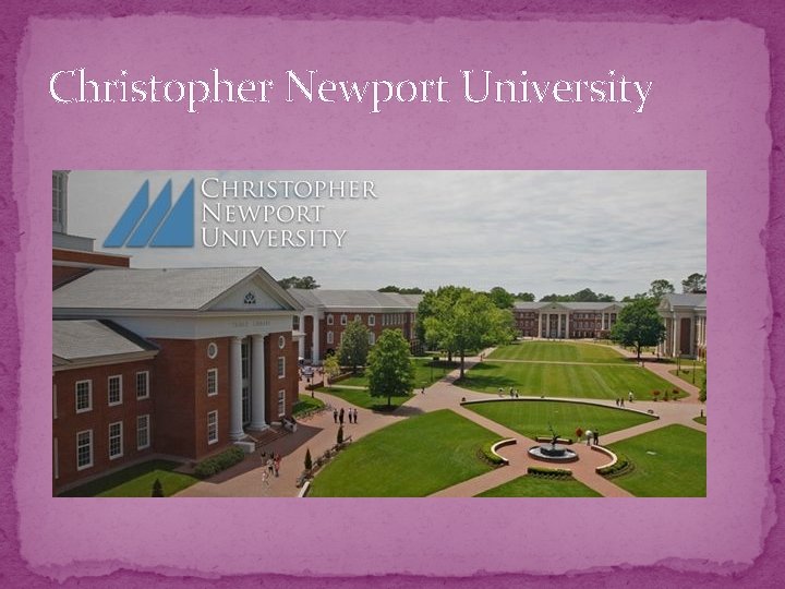 Christopher Newport University 