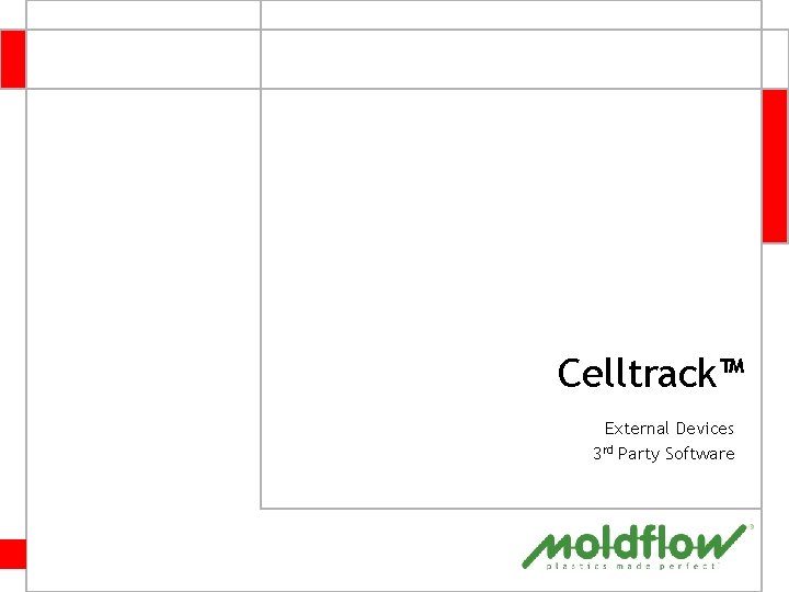 Celltrack™ External Devices 3 rd Party Software 