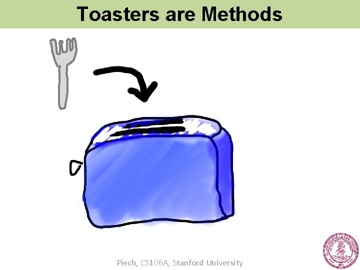 Toasters are Methods Piech, CS 106 A, Stanford University 