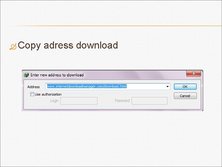  Copy adress download 