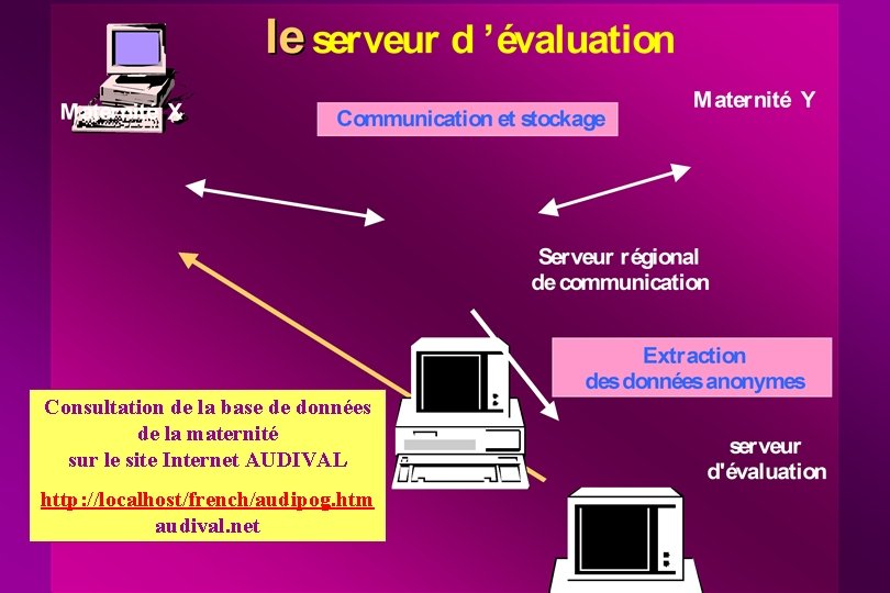 Consultation de la base de données de la maternité sur le site Internet AUDIVAL