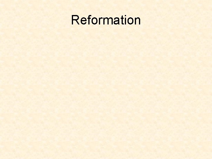 Reformation 