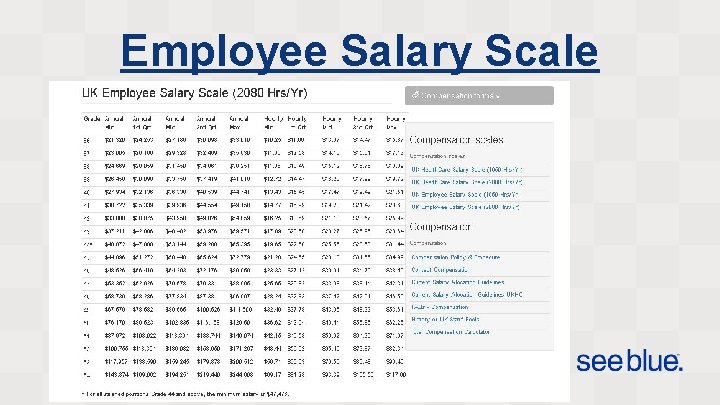 Employee Salary Scale 