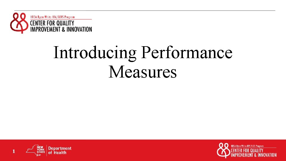 Introducing Performance Measures 1 