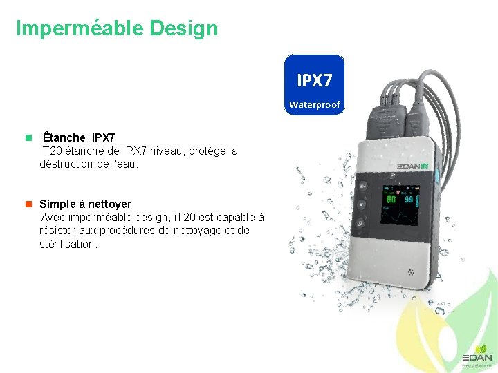 Imperméable Design IPX 7 Waterproof n Êtanche IPX 7 i. T 20 étanche de
