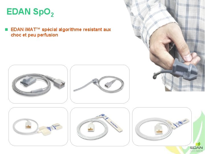 EDAN Sp. O 2 n EDAN i. MAT™ spécial algorithme resistant aux choc et