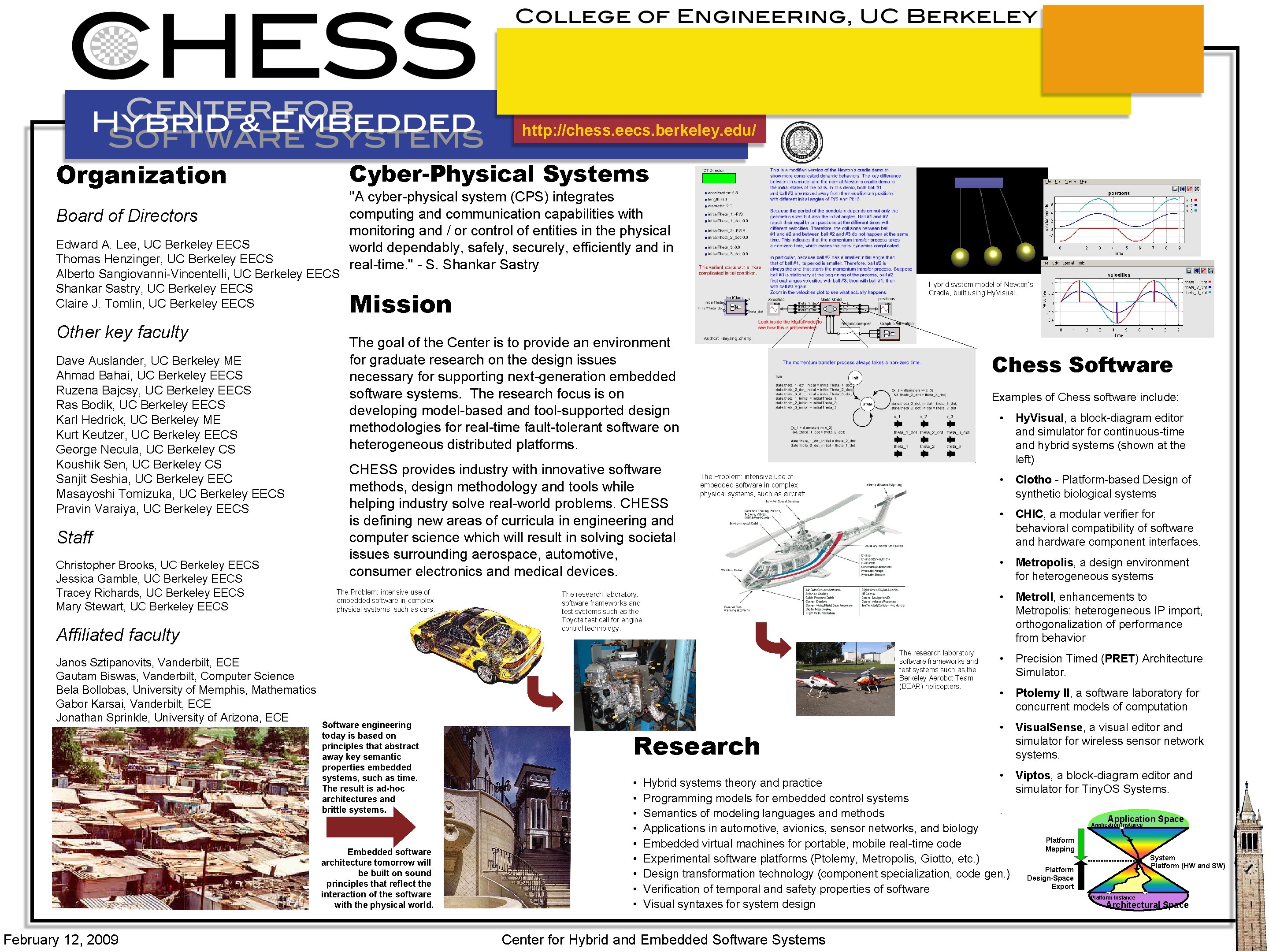 http: //chess. eecs. berkeley. edu/ Organization Cyber-Physical Systems Board of Directors Edward A. Lee,