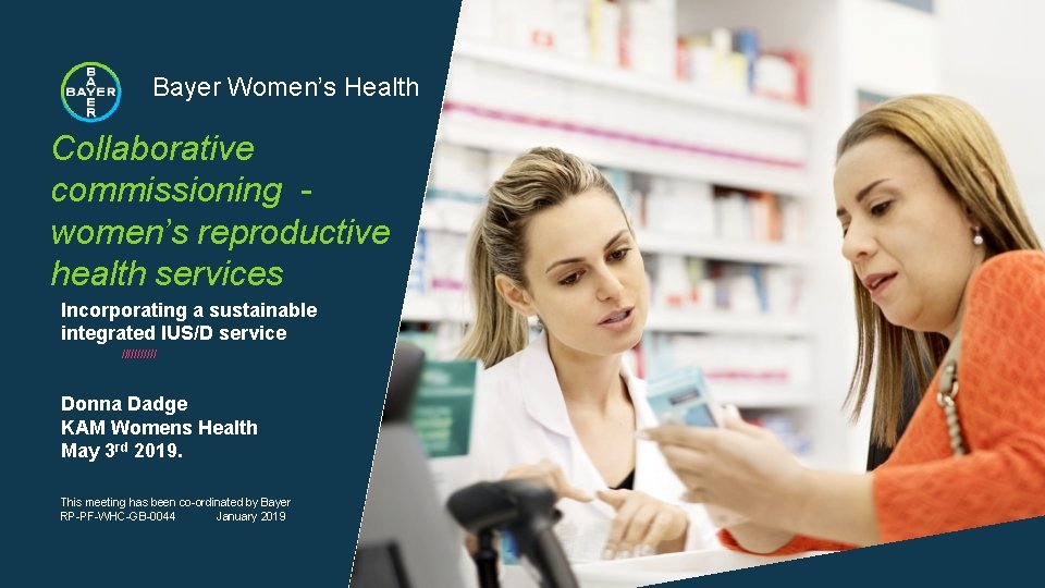 Bayer Womens Health Collaborative commissioning womens reproductive health