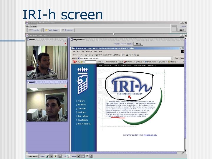 IRI-h screen 