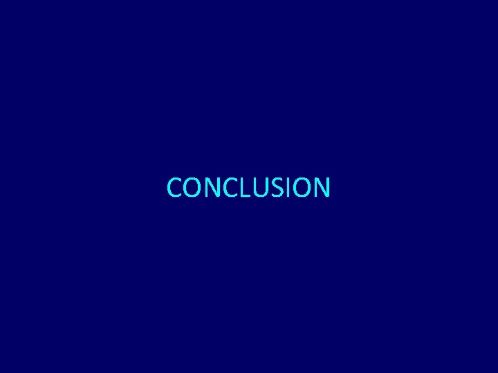 CONCLUSION 