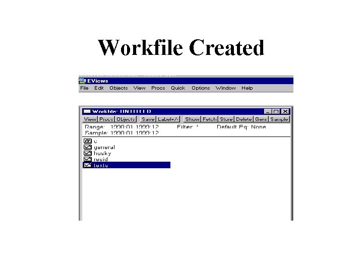 Workfile Created 