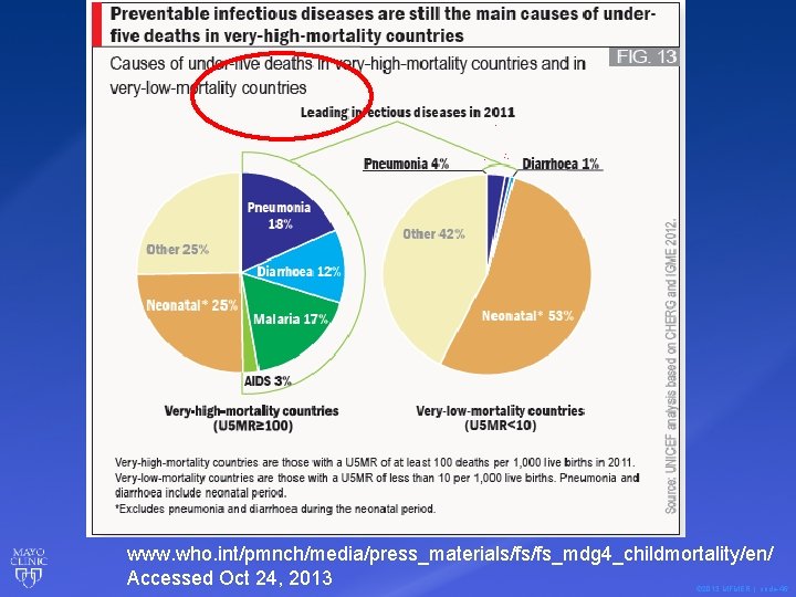 www. who. int/pmnch/media/press_materials/fs/fs_mdg 4_childmortality/en/ Accessed Oct 24, 2013 © 2013 MFMER | slide-46 