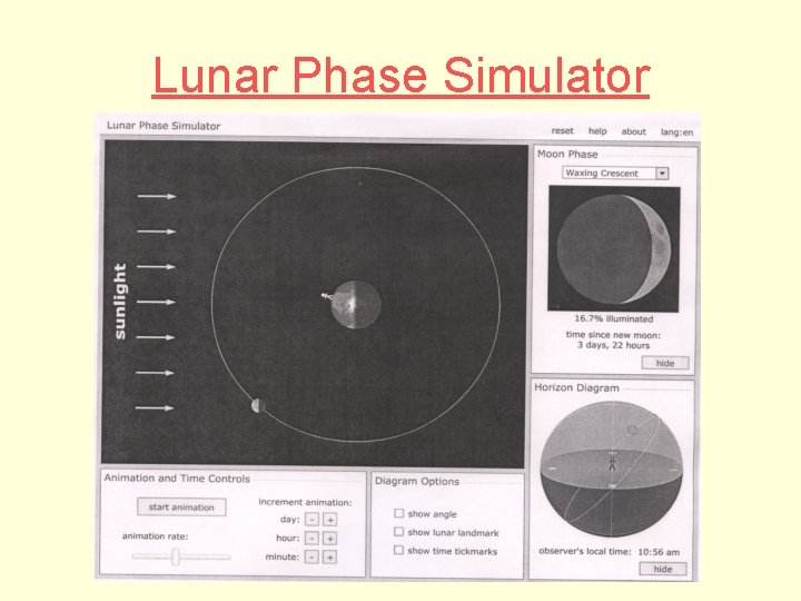 Lunar Phase Simulator 