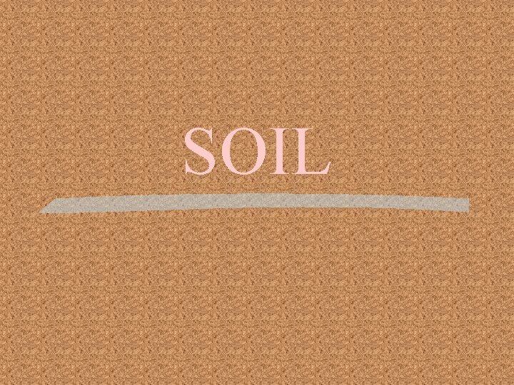 SOIL 