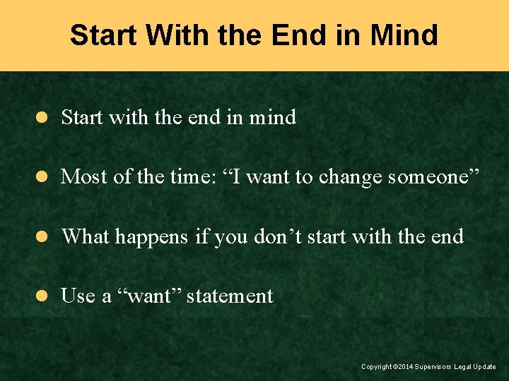 Start With the End in Mind l Start with the end in mind l