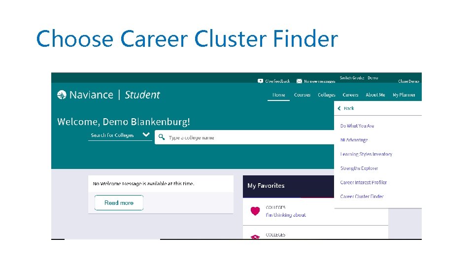 Choose Career Cluster Finder 