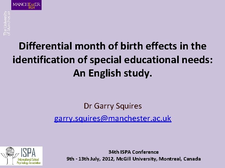 Differential month of birth effects in the identification of special educational needs: An English