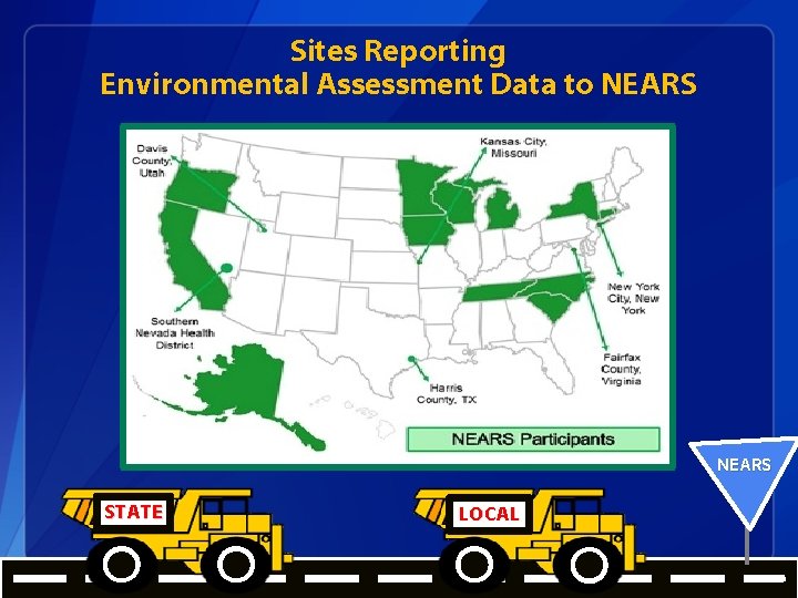 Sites Reporting Environmental Assessment Data to NEARS STATE LOCAL 