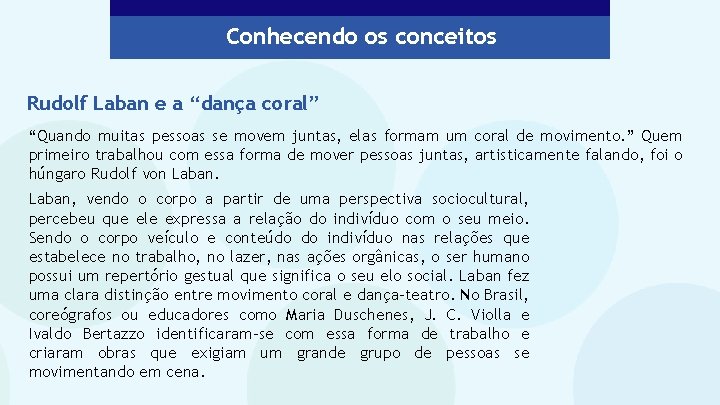 Conhecendo os conceitos Rudolf Laban e a “dança coral” “Quando muitas pessoas se movem