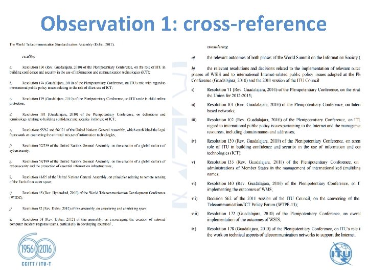 Observation 1: cross-reference 