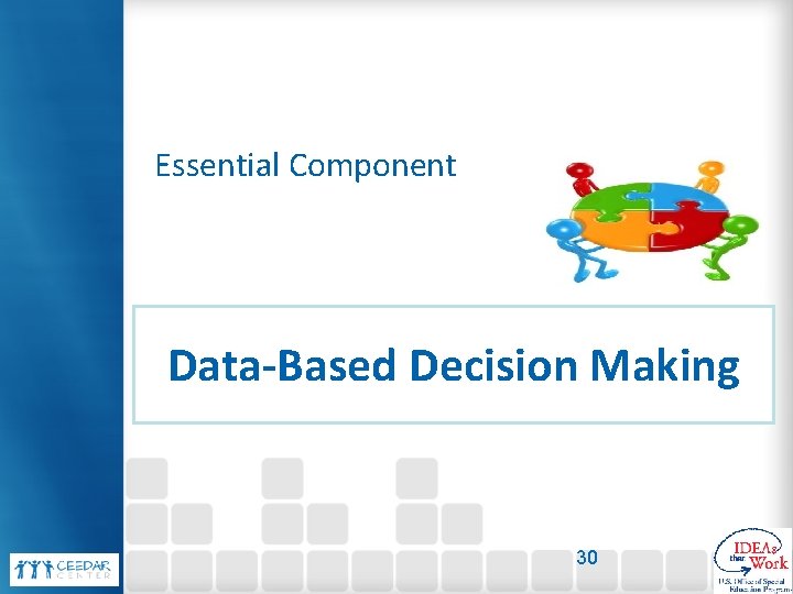 Essential Component Data-Based Decision Making 30 