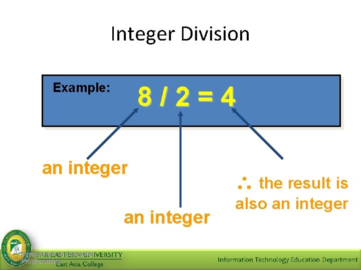 Module 7 Operators and Expressions ITEI 102 Introduction