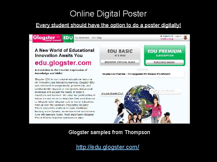 Online Digital Poster Every student should have the option to do a poster digitally!