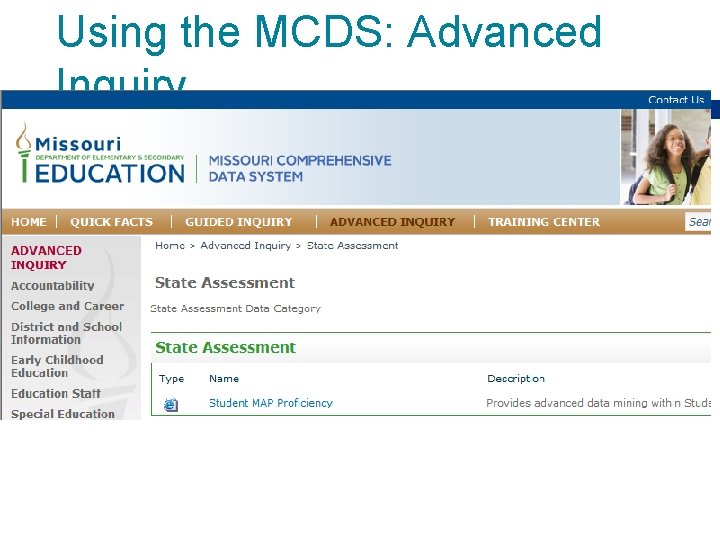 Using the MCDS: Advanced Inquiry 