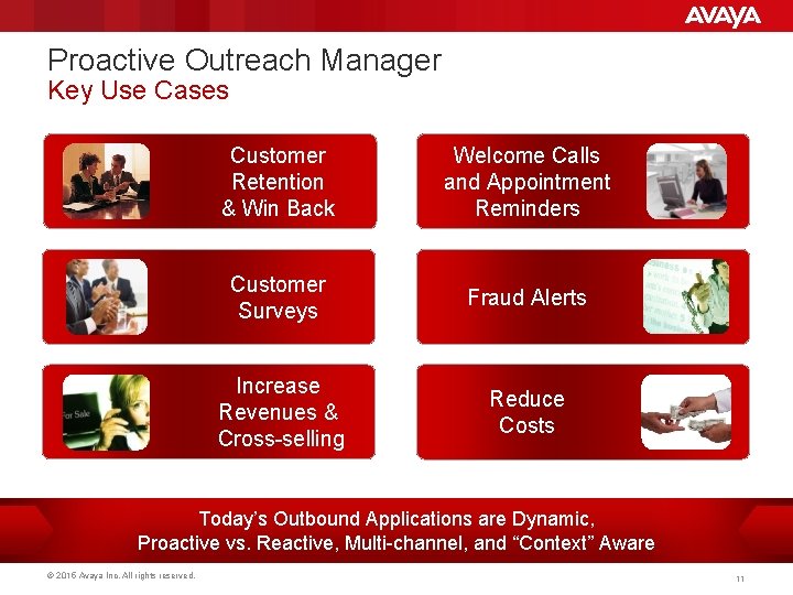 Proactive Outreach Manager Key Use Cases Customer Retention & Win Back Welcome Calls and