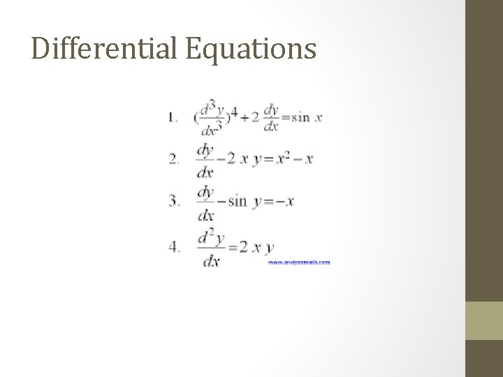 Differential Equations 