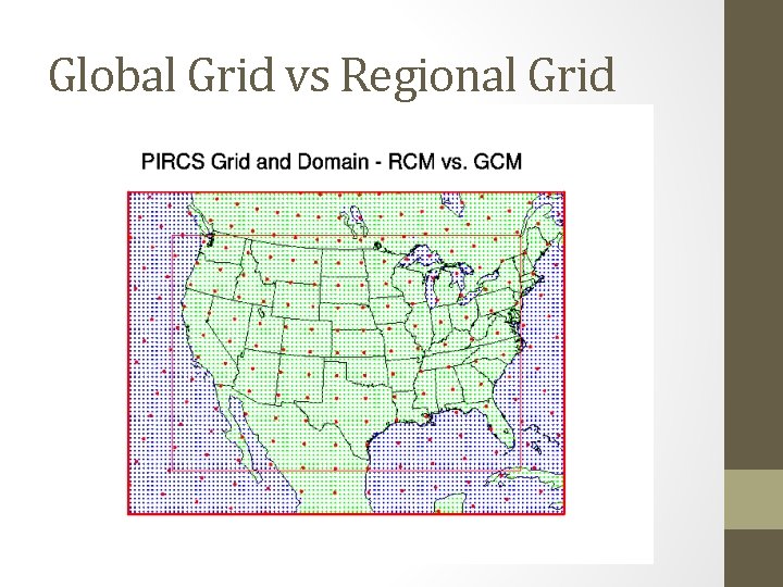 Global Grid vs Regional Grid 