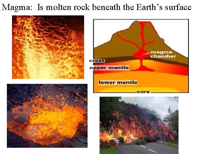 Magma: Is molten rock beneath the Earth’s surface 