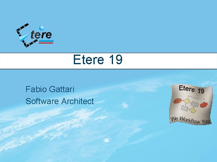 Etere 19 Fabio Gattari Software Architect 
