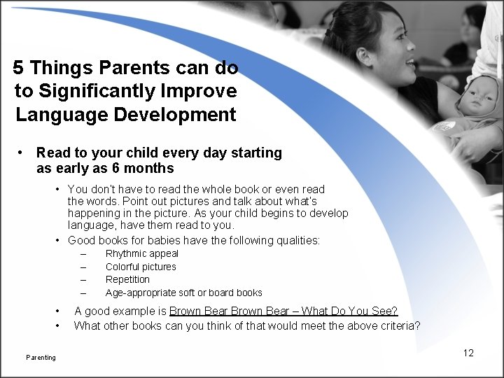 5 Things Parents can do to Significantly Improve Language Development • Read to your