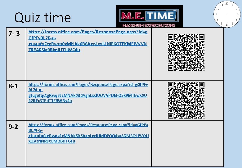 Quiz time 7 - 3 https: //forms. office. com/Pages/Response. Page. aspx? id=g Gf. PFv.