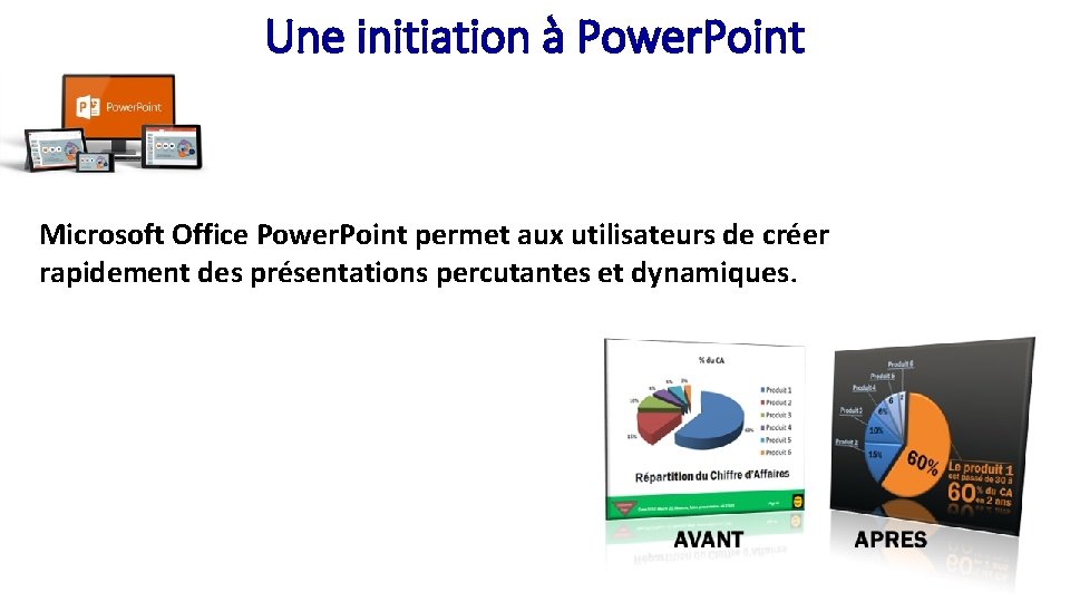 Une initiation à Power. Point Microsoft Office Power. Point permet aux utilisateurs de créer