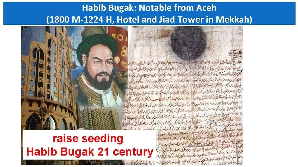 Habib Bugak: Notable from Aceh (1800 M-1224 H, Hotel and Jiad Tower in Mekkah)