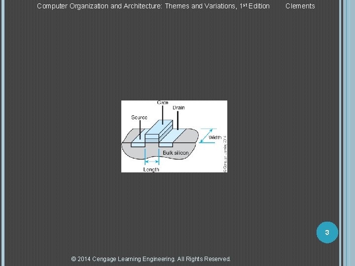 Computer Organization and Architecture: Themes and Variations, 1 st Edition Clements 3 © 2014