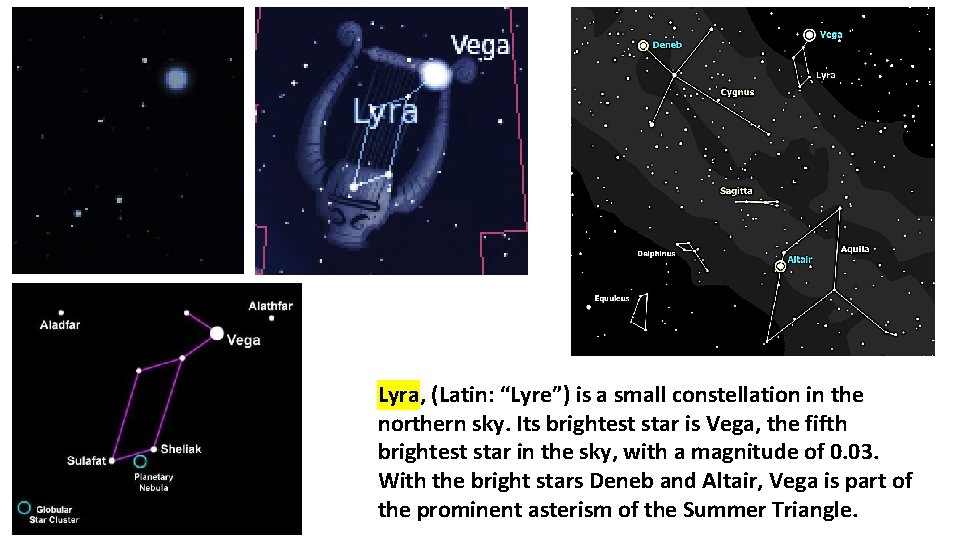 Lyra, (Latin: “Lyre”) is a small constellation in the northern sky. Its brightest star