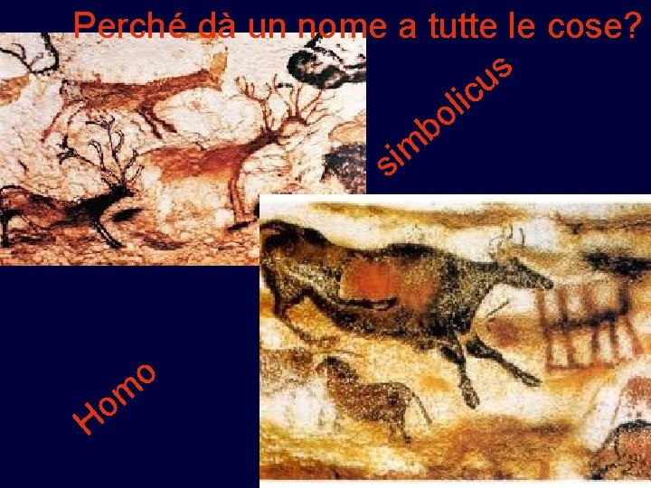 Perché dà un nome a tutte le cose? s u ic l o b