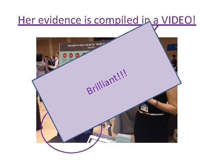 Her evidence is compiled in a VIDEO! B a i l l ri !