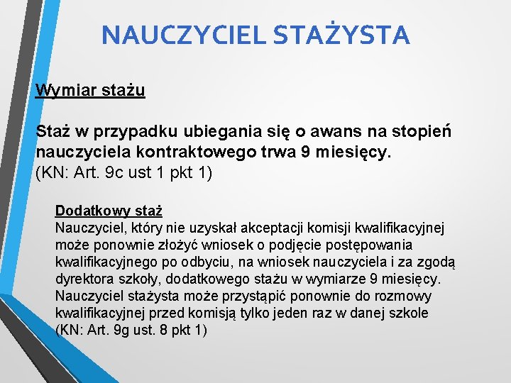 Awans zawodowy nauczyciela od 1 wrzenia 2018 roku