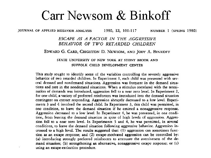 Carr Newsom & Binkoff 