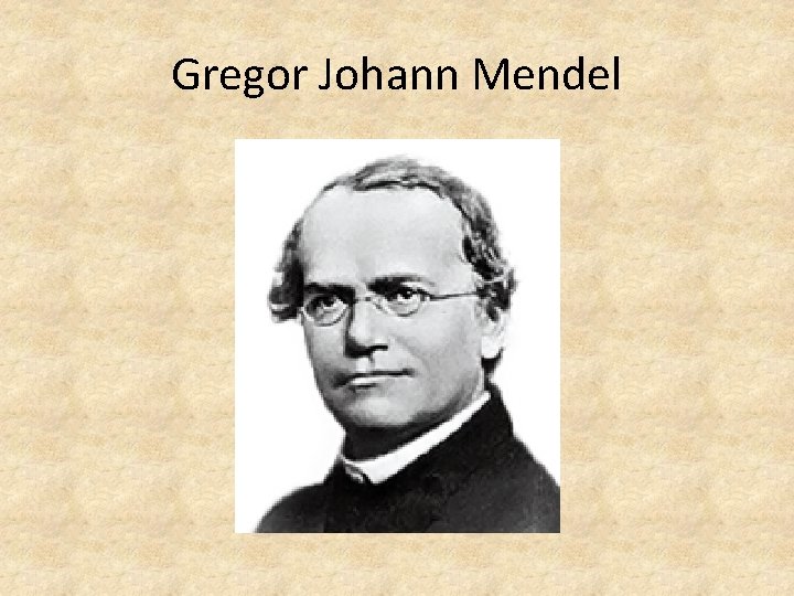 Gregor Johann Mendel 