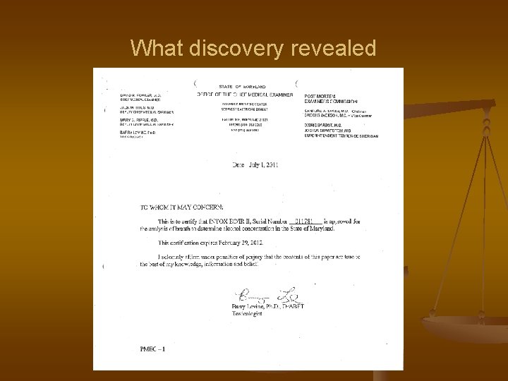 What discovery revealed 