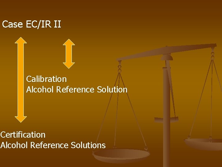 Case EC/IR II Calibration Alcohol Reference Solution Certification Alcohol Reference Solutions 