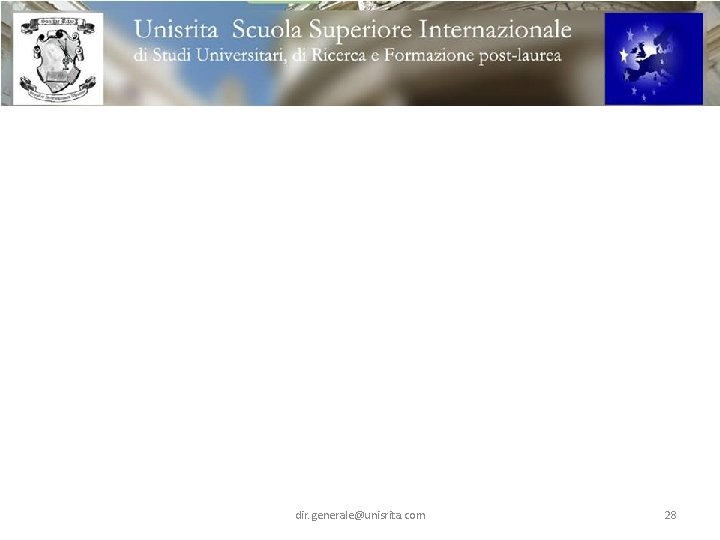 dir. generale@unisrita. com 28 